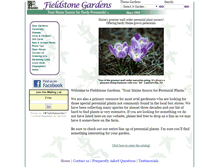Tablet Screenshot of fieldstonegardens.com